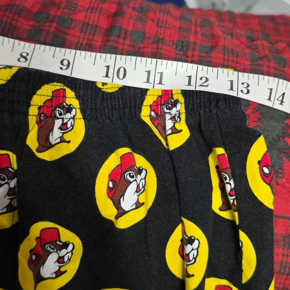 Buc-ees Kids/Boys Boxer/Sleep Shorts ‎ Beavers Button Fly Cotton Sz L READ